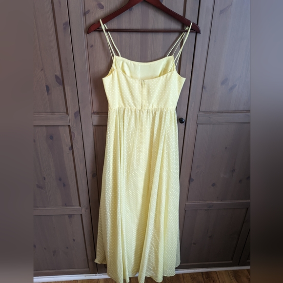 Yellow Dress with White Polka Dots - Picture 3 of 8